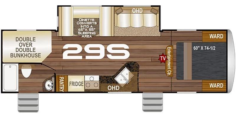 2023 Northwood Nash 29S - Floor plan