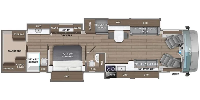 2026 Entegra Coach Aspire 44D floor plan
