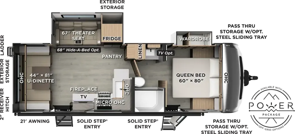 2027 Forest River Rockwood Ultra Lite 2618RD floor plan