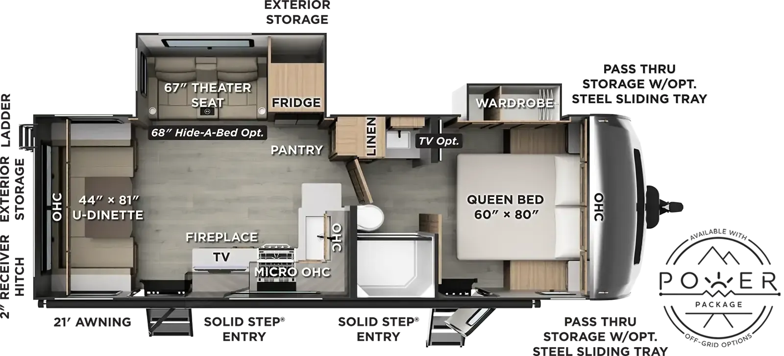 2027 Forest River Rockwood Ultra Lite 2618RD - Floor plan