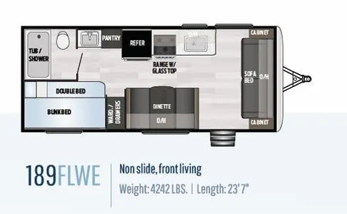 2019 Keystone Springdale 189FLWE floor plan