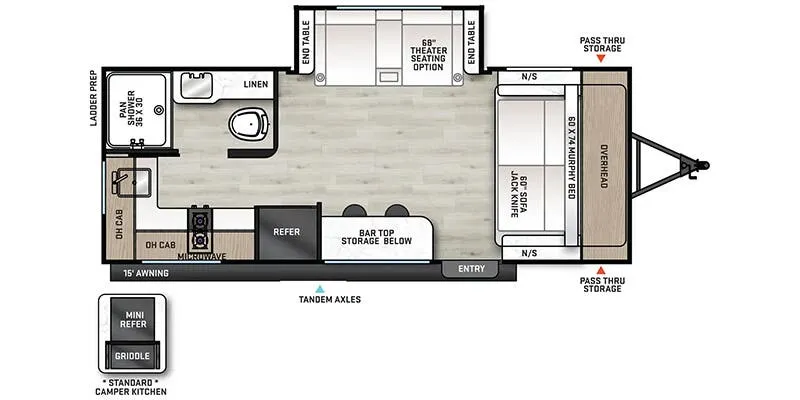 2026 Coachmen Catalina Summit Series 7 184RBS floor plan