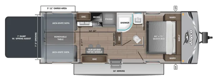 2026 Jayco Jay Flight SLX 265TH - Floor plan