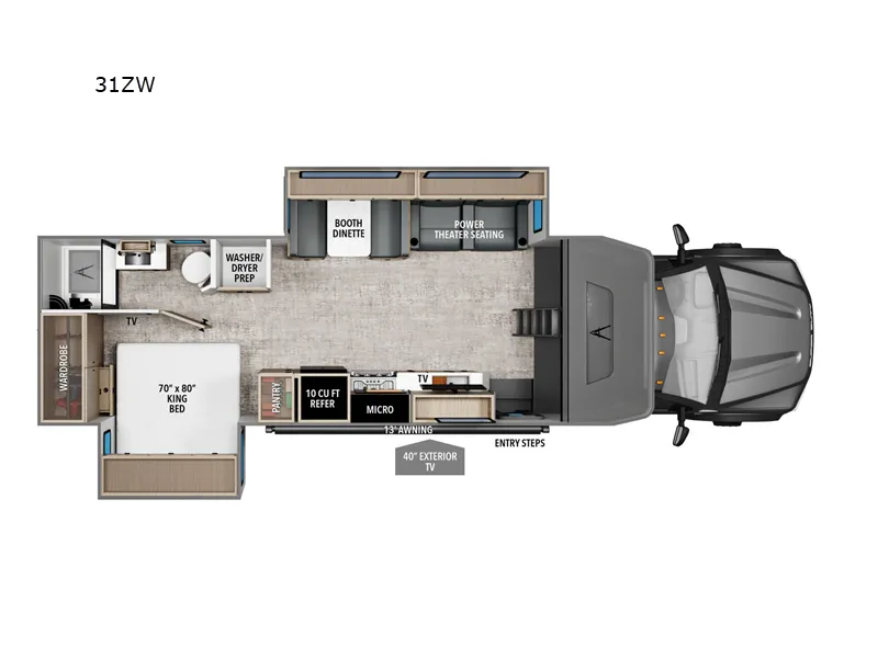 2026 Grand Design Lineage Series F 31ZW - Floor plan
