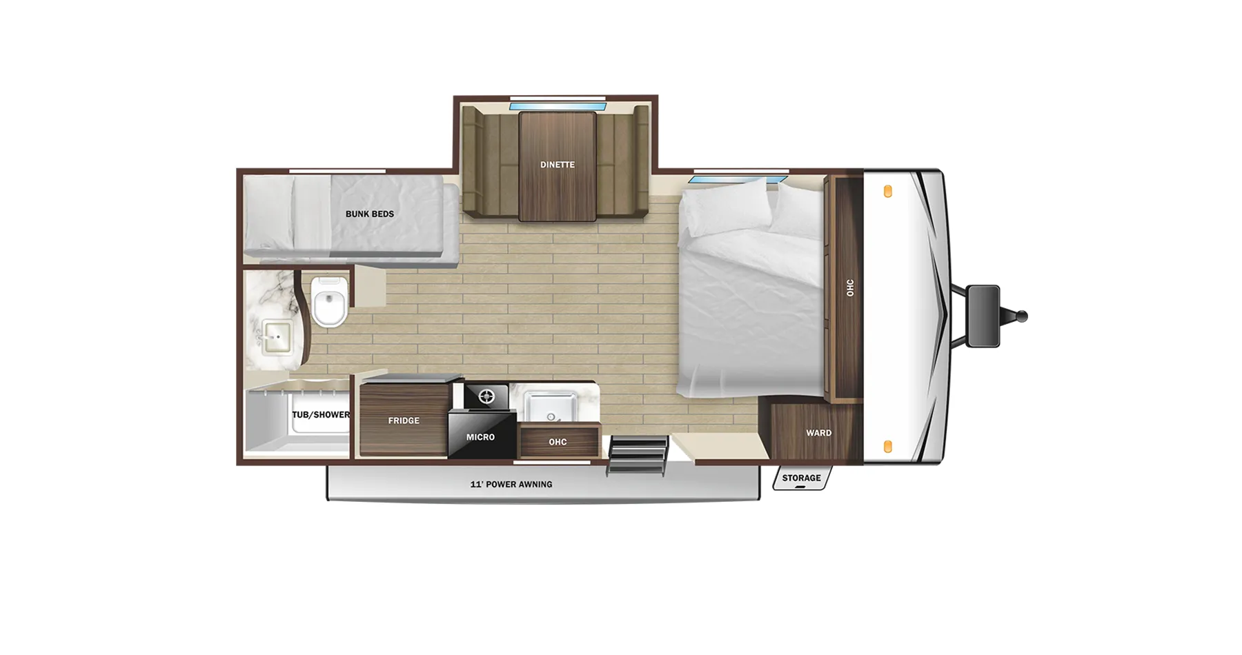 Highland Ridge Open Range Conventional 180BHS floor plan