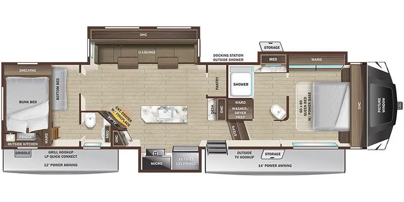 Starcraft GSL 364BHS floor plan