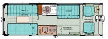 Sportsmobile Express 116S floor plan