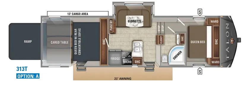 Jayco Talon 313T floor plan