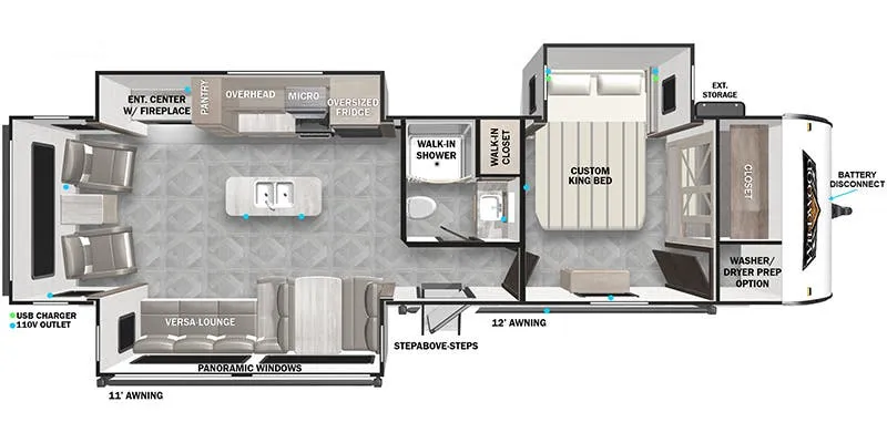 2023 Forest River Wildwood 32RET - Floor plan
