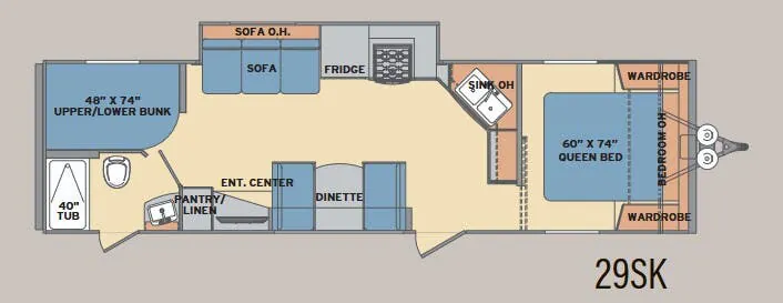 Shasta Revere 29SK floor plan
