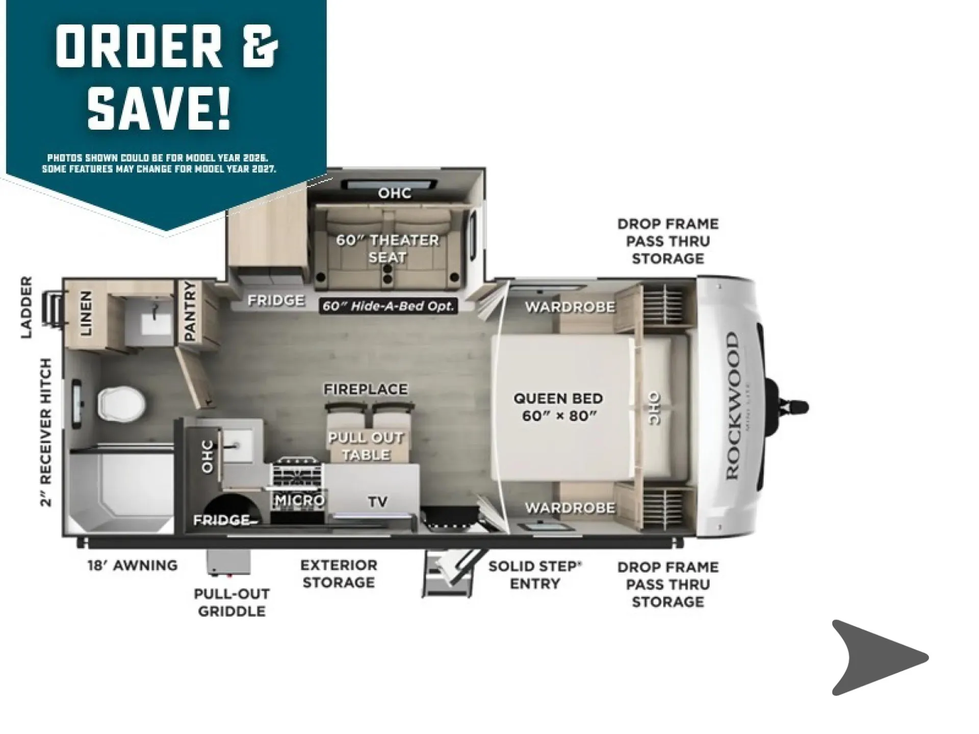 2027 Forest River Rockwood Mini Lite 2213S