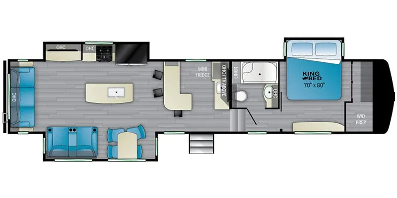 Heartland ElkRidge ER 37 BAR floor plan