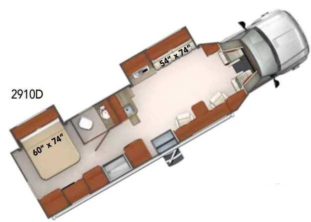 Phoenix Cruiser 2910D floor plan