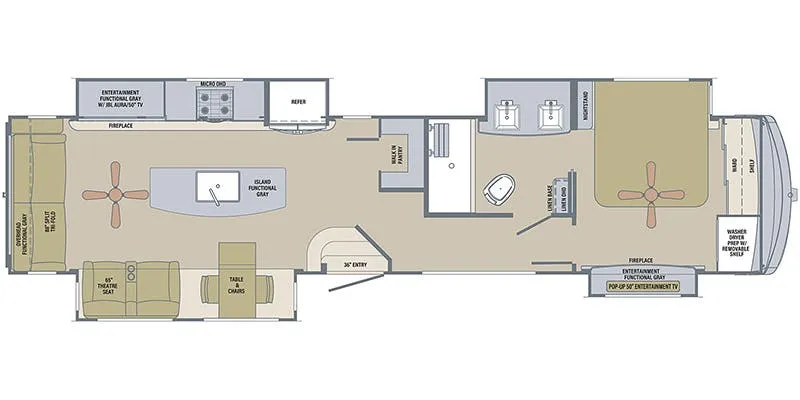 2022 Palomino River Ranch 390RL - Floor plan