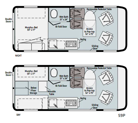 Winnebago Solis 59P floor plan