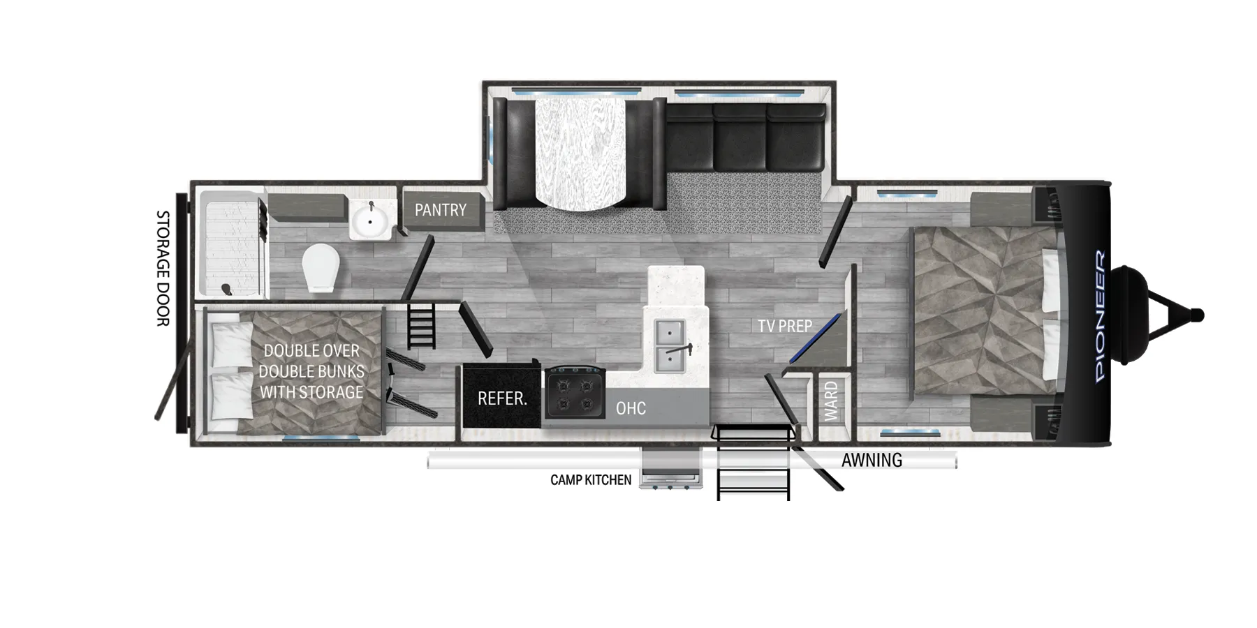 Heartland Pioneer BH281 floor plan