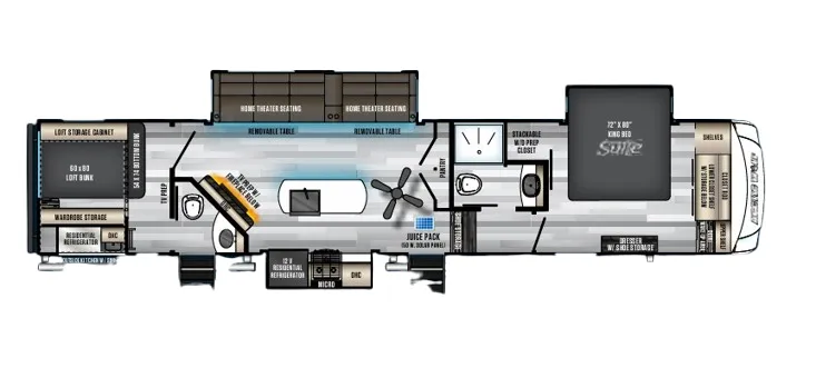 Forest River Cherokee Arctic Wolf 3770 SUITE floor plan