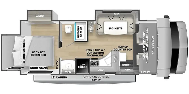 2023 Forest River Forester Classic 2501TS floor plan