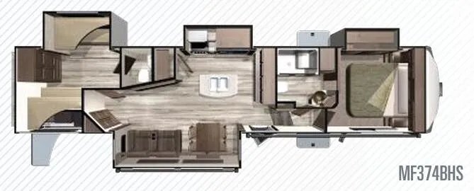 Highland Ridge Mesa Ridge MF374BHS floor plan