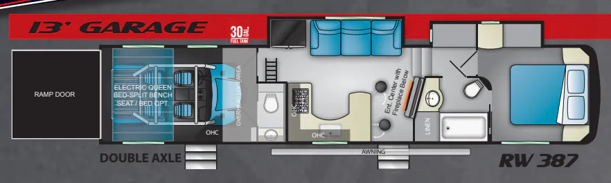 Heartland Road Warrior 387 floor plan