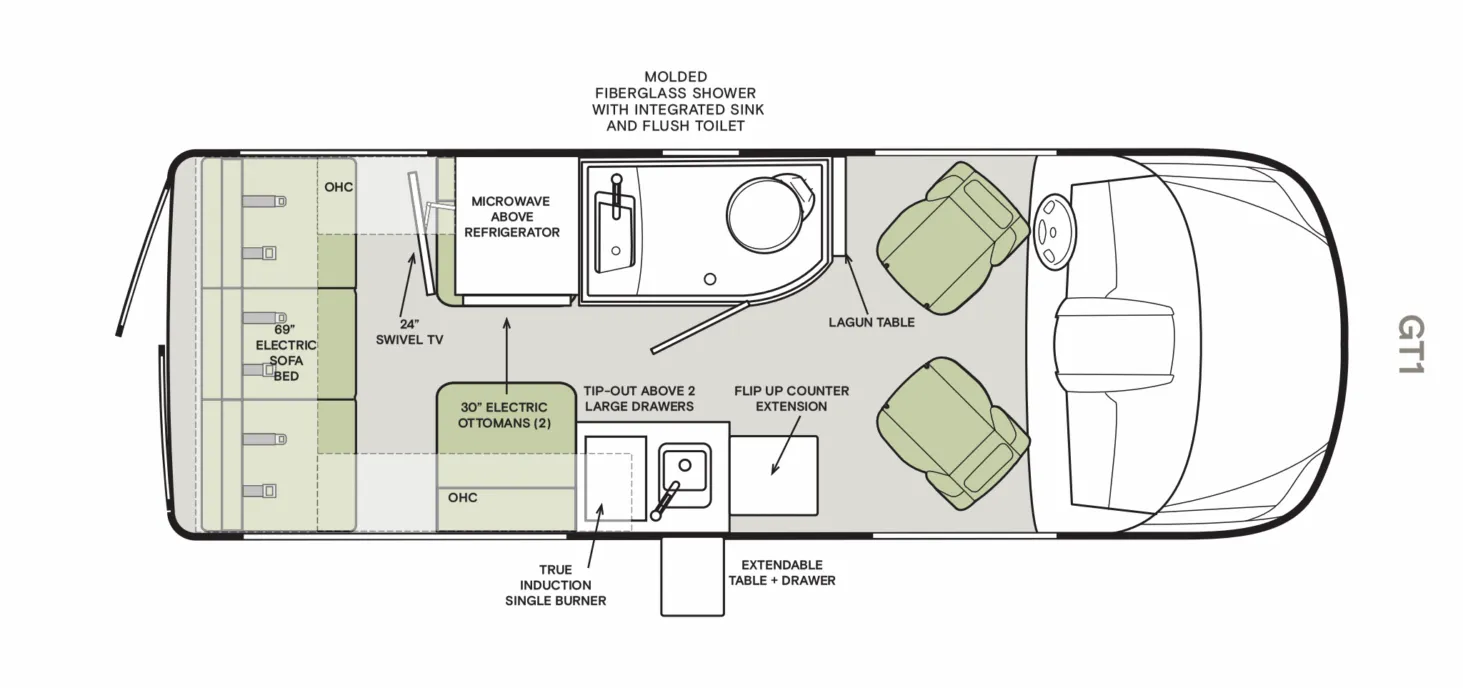 Tiffin GT1 GT1 BASE floor plan