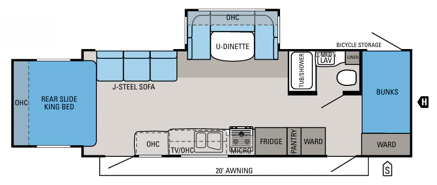 Jayco Jay Feather Select X26P floor plan