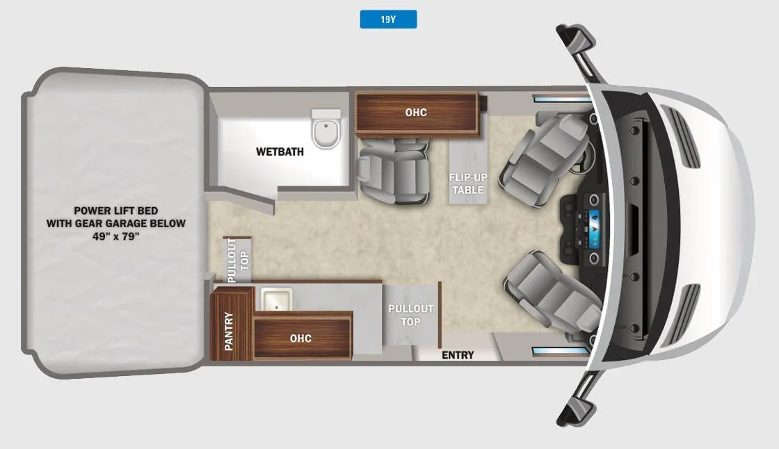 2021 Jayco Terrain 19Y - Floor plan