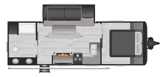 Keystone Hideout LHS 243RB floor plan