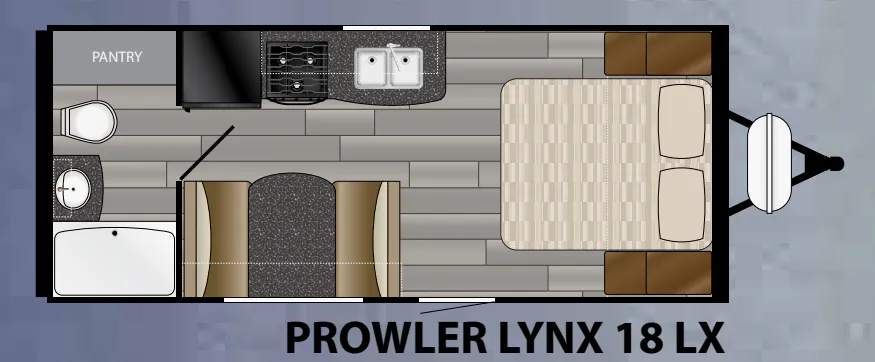 Heartland Prowler Lynx 18LX floor plan