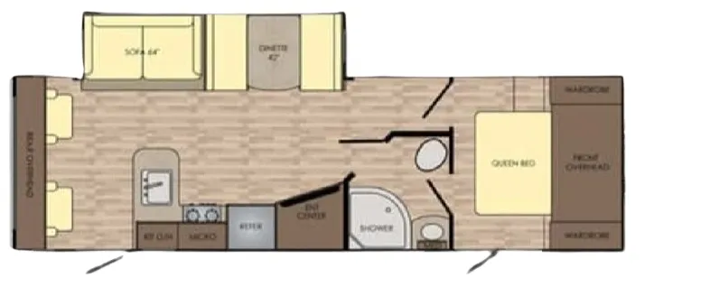2017 CrossRoads Sunset Trail Super Lite 271RL floor plan