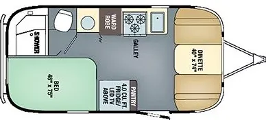 Airstream International Serenity 19 floor plan