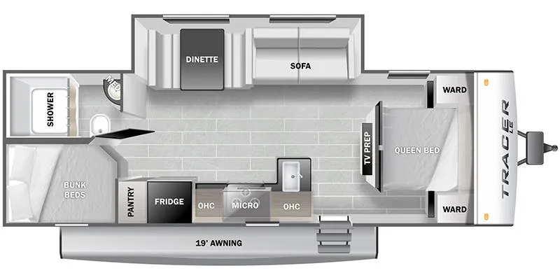 Prime Time Tracer LE 260BHSLE floor plan