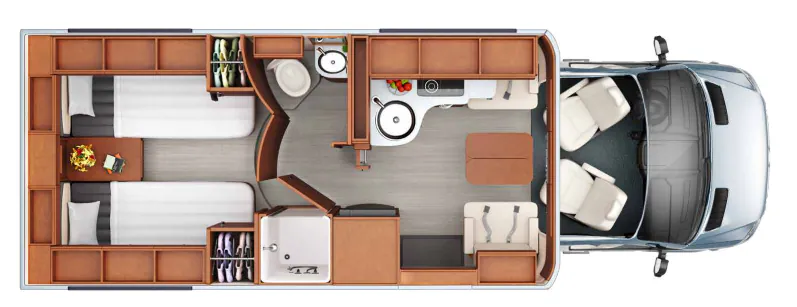 Leisure Travel Unity U24TB floor plan