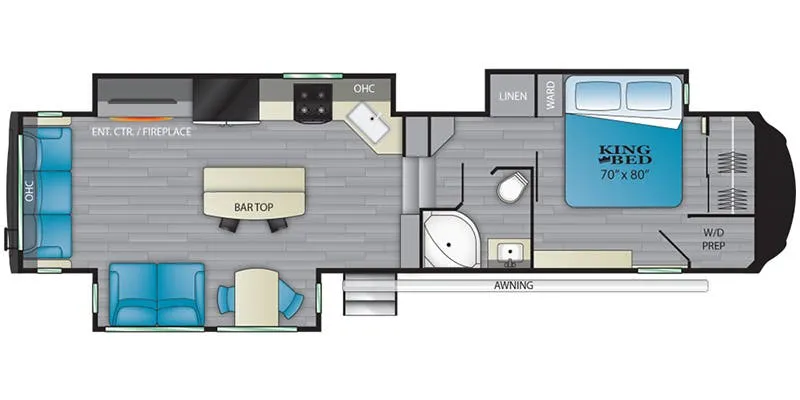 Heartland Bighorn BH 3502 SB floor plan