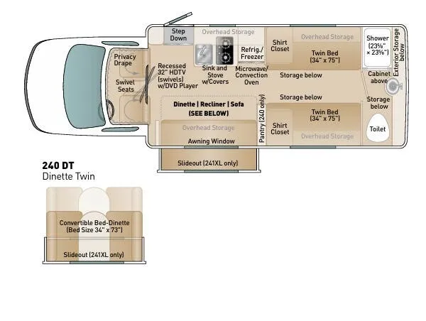 Coach House Platinum II 240 DT floor plan