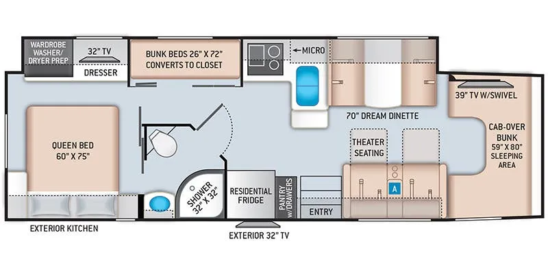 Thor Motor Coach Magnitude RB34 floor plan