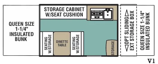 Forest River Viking V-Trec V1 floor plan