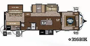 Keystone Sprinter 316BIK exterior