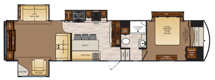 Forest River Wildcat 35WB floor plan
