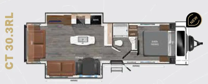 Heartland Corterra CT30.3RL floor plan