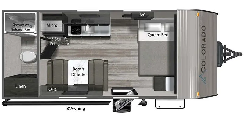 2025 Dutchmen Colorado 17RBC - Floor plan