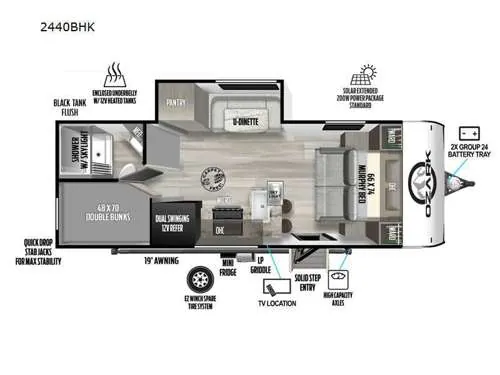 2024 Forest River Ozark 2440BHK - Photo 3