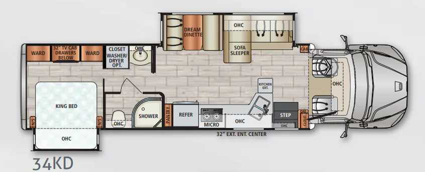 Dynamax Corp DX3 34KD floor plan