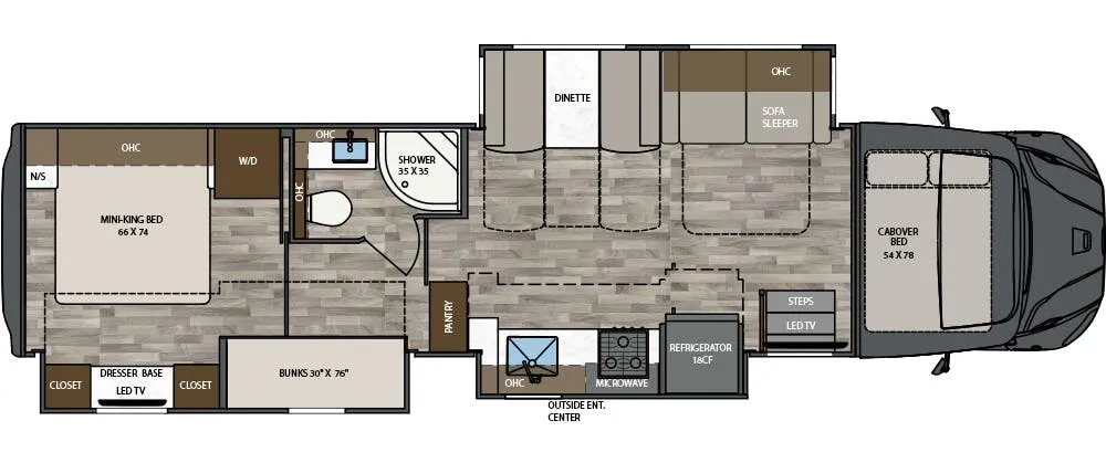 2026 Renegade Valencia 39BB - Floor plan