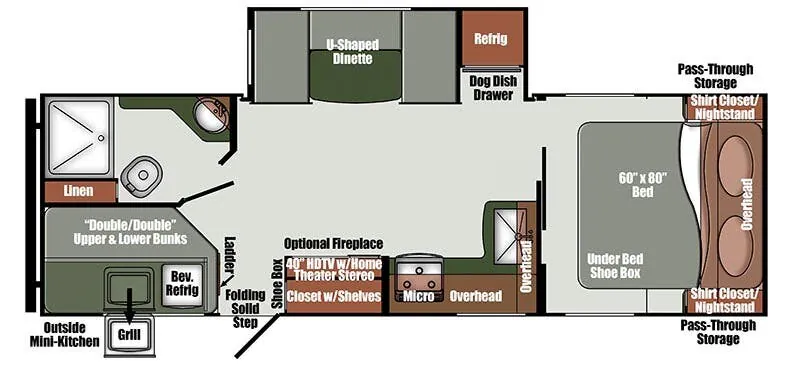 Gulf Stream Envision Luxury 246BH floor plan