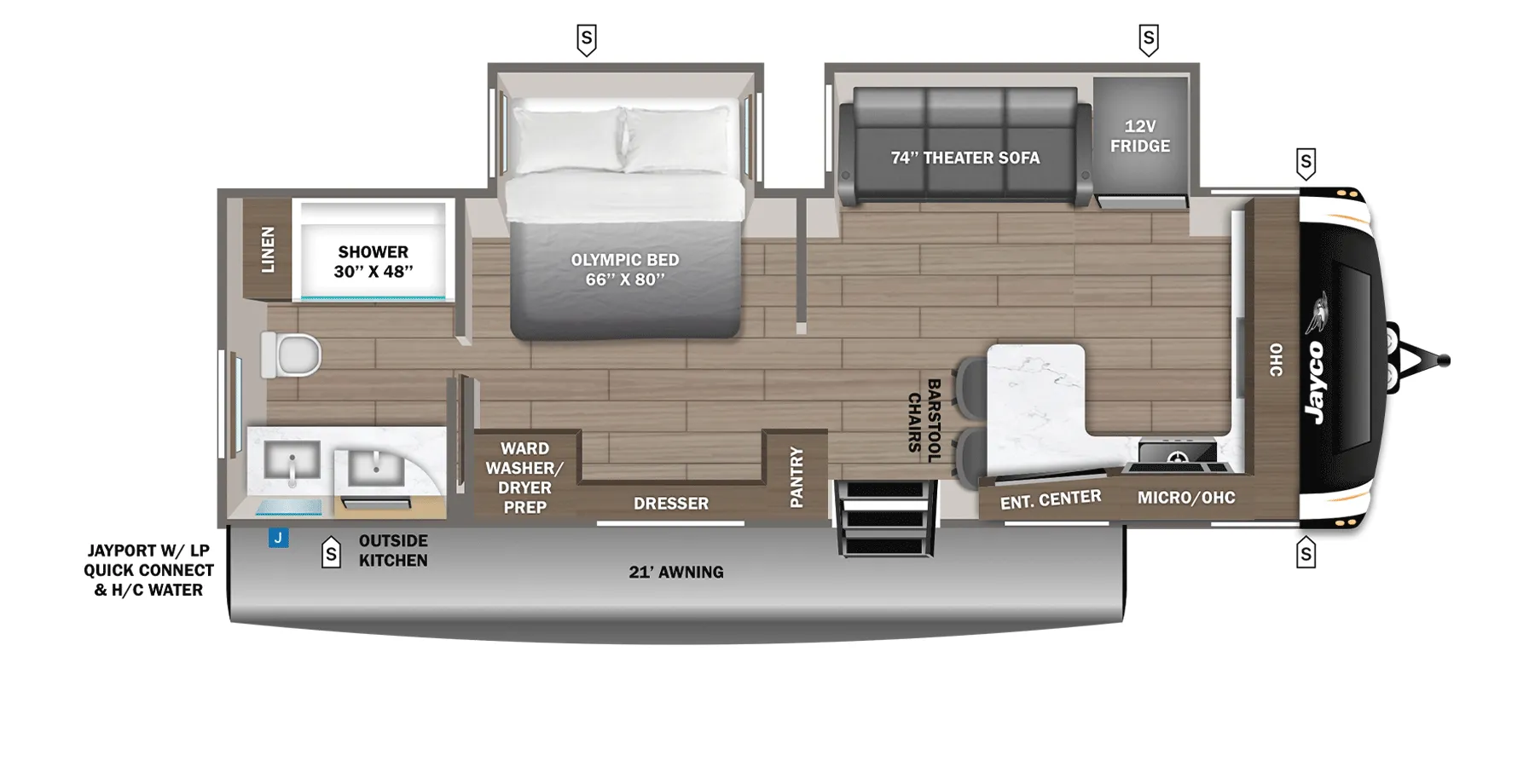 2026 Jayco Eagle 265FKDS - Floor plan