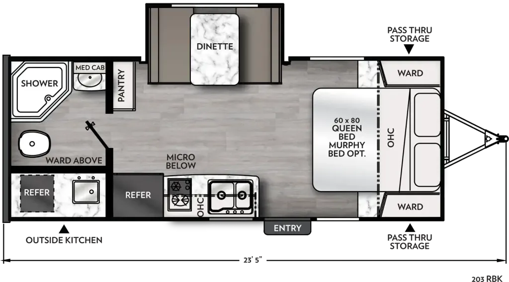 2027 Coachmen Apex 203RBK floor plan