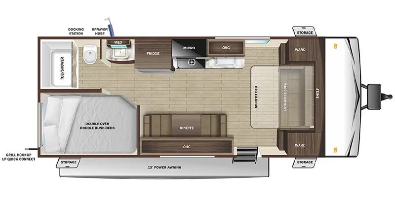 Starcraft Autumn Ridge 20MB floor plan