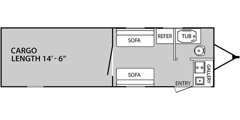 Genesis Supreme Overnighter 12-14.6FK floor plan