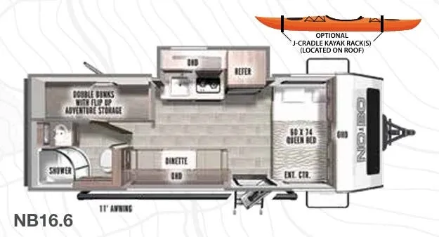 2022 Forest River No Boundaries NB16.6 - Floor plan